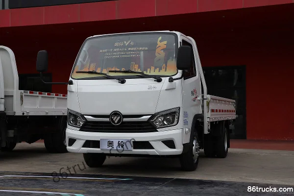 Foton V-Card 2L Gasoline 144 hp 4X2(6 wheels) Dongan 5-Speed 3.815m Single Row Flatbed Mini Truck Exterior (3) | 86Trucks