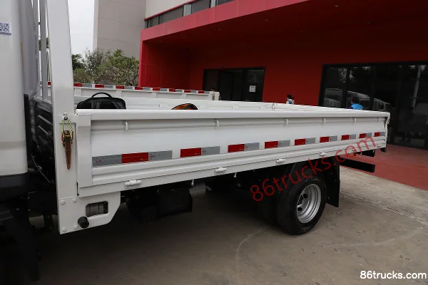 Foton V-Card 2L Gasoline 144 hp 4X2(6 wheels) Dongan 5-Speed 3.815m Single Row Flatbed Mini Truck Body (1) | 86Trucks