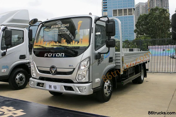 Foton Auling Xinjieyun Pro 2.0T 150 hp 4X2(6 wheels) CNG 4.17m single row flatbed light truck Exterior (3) | 86Trucks