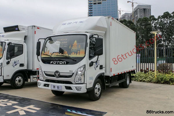 Foton Aoling Xinjieyun Qingchun Feiyang Edition 151ch 4X2(6 roues) 4,14m camion léger à fourgon cabine simple Extérieur (3) | 86Trucks