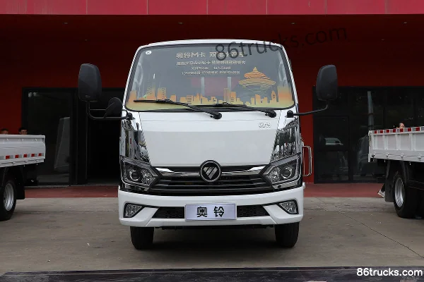 Foton Aoling M Card 132hp 4X2(6 wheels) 3.19m double-row flatbed mini truck (air brake)(wide track) Exterior (2) | 86Trucks