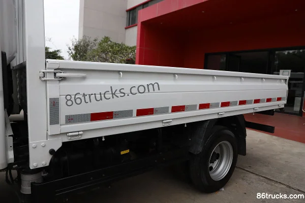 Foton Aoling M Card 132hp 4X2(6 wheels) 3.19m double-row flatbed mini truck (air brake)(wide track) Body (1) | 86Trucks