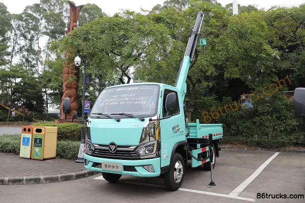 Foton Auman M Card 132hp 4X2(6 wheels) 2.6m Truck-Mounted Crane (Shenbai Heavy Industry) (China VI) Body (1) | 86Trucks