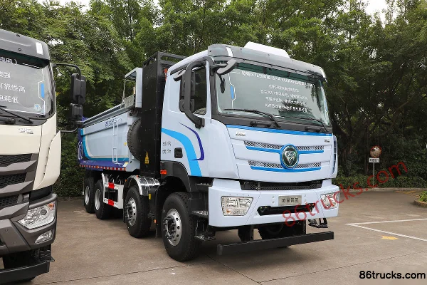 Foton AumanGTL Zhixiang Edition 31T 8X4(12 wheels) 5.8m battery-swap pure electric dump truck 350kWh Exterior