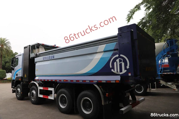 Foton AumanGTL Zhixiang Edition 31T 8X4(12 wheels) 5.8m battery-swap pure electric dump truck 350kWh Body (3) | 86Trucks