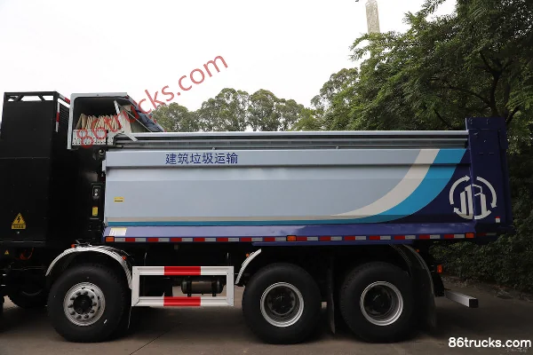 Foton AumanGTL Zhixiang Edition 31T 8X4(12 wheels) 5.8m battery-swap pure electric dump truck 350kWh Body (2) | 86Trucks