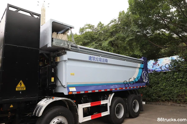 Foton AumanGTL Zhixiang Edition 31T 8X4(12 wheels) 5.8m battery-swap pure electric dump truck 350kWh Body (1) | 86Trucks