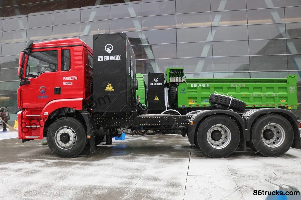 Proton Auto Charging Version 6X4(10 wheels) Pure Electric Tractor Truck 256.43kWh Exterior (3) | 86Trucks