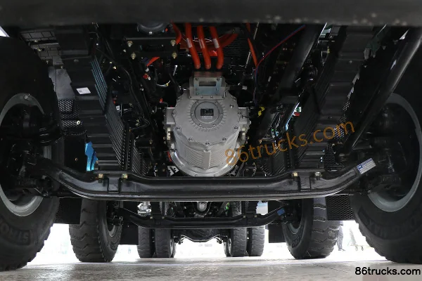 Proton Auto Charging Edition 31T 8X4(12 wheels) 7.2m Electric Dump Truck 256kWh Chassis (1) | 86Trucks