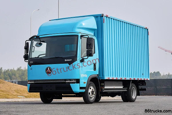 SANY Light Truck Jiangshan 4.5T 4.18m Single Row Pure Electric Van Light Truck 106kWh 4X2(6 wheels) Exterior (3) | 86Trucks