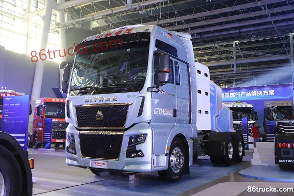 Sinotruk Sitrak G7H Heavy Truck 560hp 6X4(10 wheels) Dual-Fuel Automatic Tractor Truck Exterior (3) | 86Trucks