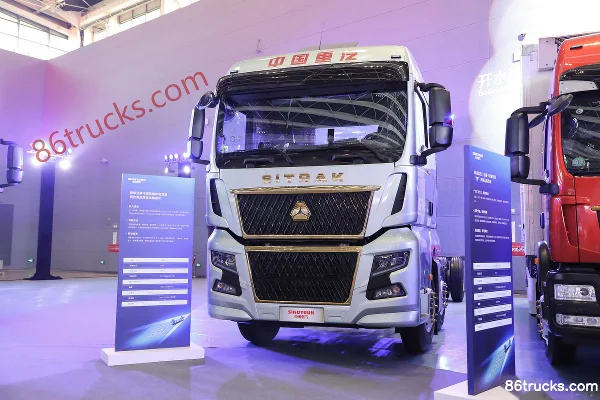 Sinotruk Sitrak G7H 460hp 6X2(8 wheels) 7.8m AMT Automatic Flatbed Cargo Truck (Hydraulic Retarder) Exterior (3) | 86Trucks