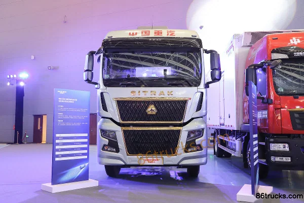 Sinotruk Sitrak G7H 460hp 6X2(8 wheels) 7.8m AMT Automatic Flatbed Cargo Truck (Hydraulic Retarder) Exterior (2) | 86Trucks
