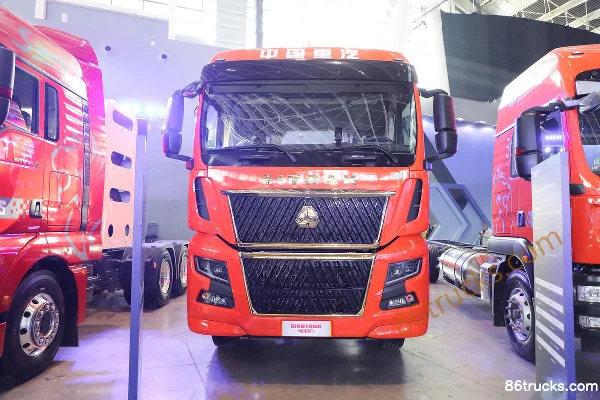 Sinotruk Sitrak SITRAK G7H Luxury 540hp 8X4(12 wheels) 9.52m AMT Automatic Flatbed Cargo Truck Exterior (2) | 86Trucks