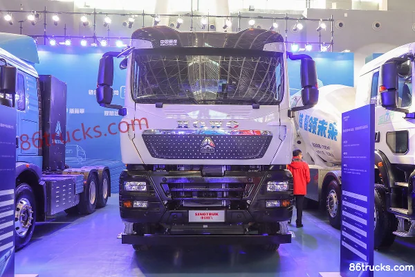 Sinotruk HOWO TX 31T 8X4(12 wheels) Battery Swap Electric Concrete Mixer Truck 282kWh Exterior (2) | 86Trucks