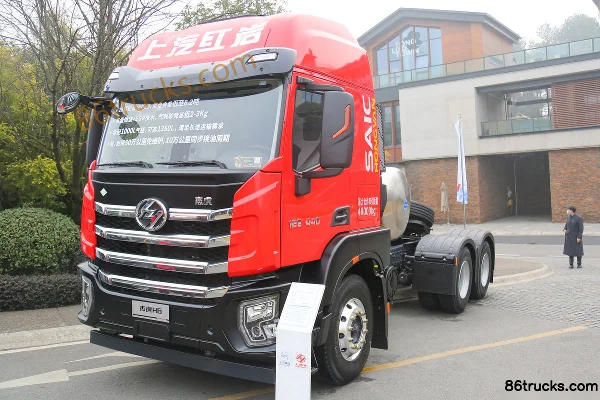 SAIC Hongyan Jiehu H6 Standard Load Edition 460 hp 6X4(10 wheels) LNG Tractor Truck Exterior (3) | 86Trucks