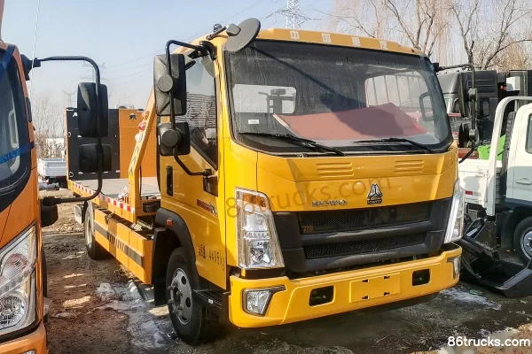 Sinotruk HOWO Hanjiang 160 hp 4X2(6 wheels) wrecker truck (Huato brand) Exterior