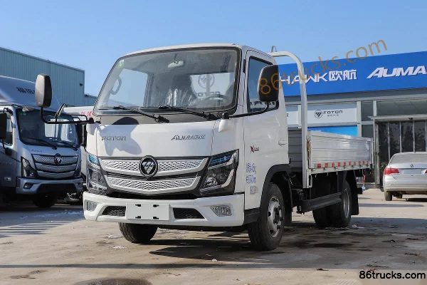 Foton Aumark X 122hp 4X2(6 wheels) 3.7m Single Row Flatbed Light Truck (Hydraulic Brake) Exterior (3) | 86Trucks