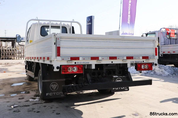 Foton Aumark X 122hp 4X2(6 wheels) 3.7m Single Row Flatbed Light Truck (Hydraulic Brake) Body (3) | 86Trucks