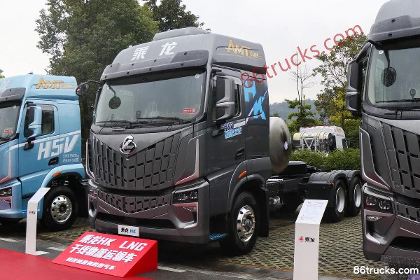 Dongfeng Liuqi Chenglong HK 580 hp 6X4(10 wheels) LNG automatic tractor truck Exterior (3) | 86Trucks