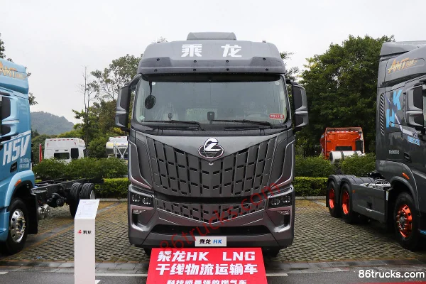 Dongfeng Liuqi Chenglong HK 580 hp 6X4(10 wheels) LNG automatic tractor truck Exterior (2) | 86Trucks