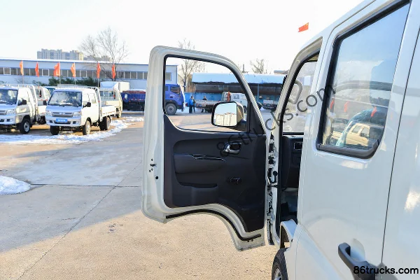 Foton Xiangling M1 Deluxe 1.6L 105hp 4X2(6 wheels) CNG 2.55m Double Row Flatbed Mini Truck Cab (1) | 86Trucks