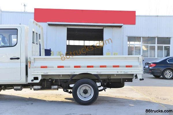 Foton Xiangling M1 Deluxe 1.6L 105hp 4X2(6 wheels) CNG 2.55m Double Row Flatbed Mini Truck Body (2) | 86Trucks