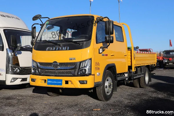 Foton Xiaoyun S PLUS 120hp 4X2(6 wheels) 3.17m Double Row Flatbed Light Truck (China VI) Exterior (3) | 86Trucks