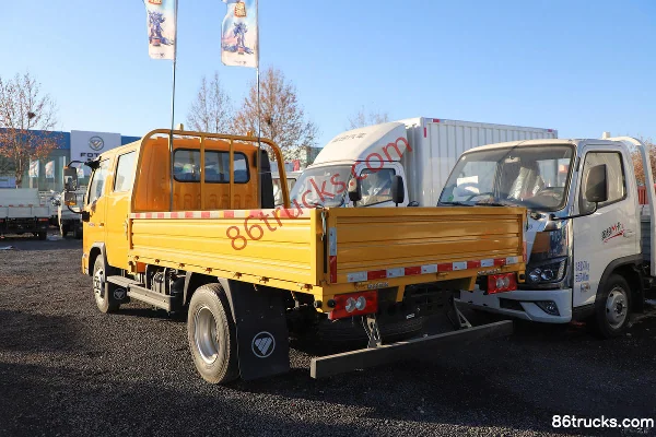 Foton Xiaoyun S PLUS 120hp 4X2(6 wheels) 3.17m Double Row Flatbed Light Truck (China VI) Body (3) | 86Trucks