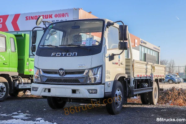 Foton Xiaoyun S PLUS 131hp 4X2(6 wheels) 4.18m Single Row Flatbed Light Truck (China VI) Exterior (2) | 86Trucks
