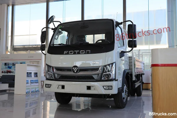 Foton Xiaoyun S PLUS 131hp 4X2(6 wheels) 3.9m Semi-Row Flatbed Light Truck (China VI) Exterior (3) | 86Trucks