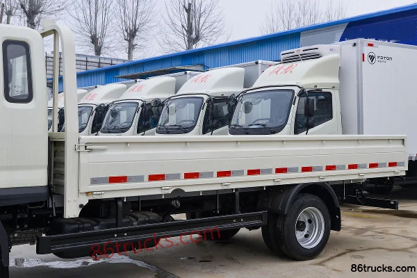Foton Times Pilot S1 2.0L 144hp 4X2(6 wheels) Gasoline 3.42m Semi-Row Flatbed Light Truck (China VI) Body (1) | 86Trucks
