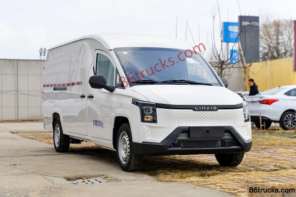 Lingshi Auto Gold Warehouse Business Warehouse Luxury 3T 2-Seat 5.43m Electric Panel Van 38.016kWh Exterior
