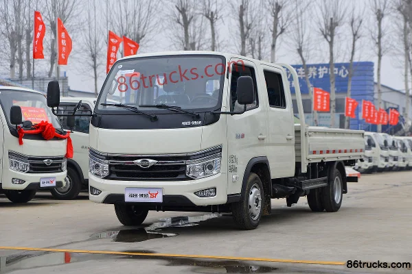 Foton Times Pilot S1 2.0L 144hp 4X2(6 wheels) Gasoline 3.19m double-row flatbed mini truck Exterior (3) | 86Trucks