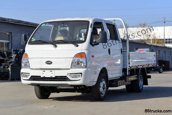 Kama Ruihang X1 2.2L 95hp 4X2(6 wheels) CNG dual fuel 3m double-row flatbed light truck Exterior (3) | 86Trucks