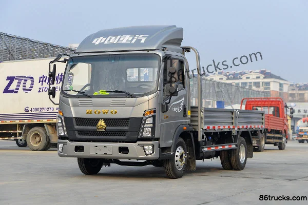 Sinotruk HOWO Hohan 150 hp 4X2(6 wheels) 4.15m Single Row Flatbed Truck (WLY 8-speed) Exterior (3) | 86Trucks