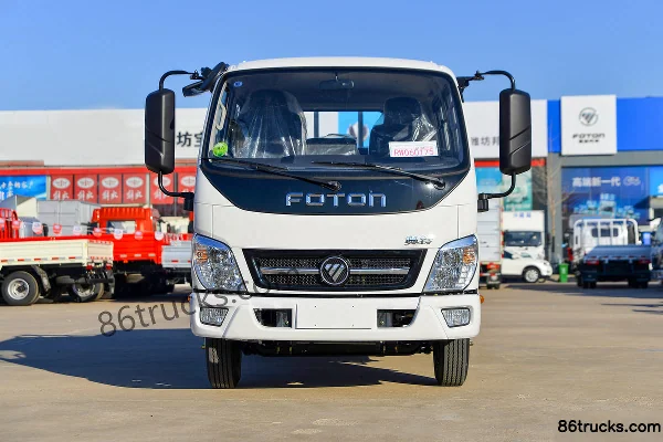 Foton Ollin Jiyun 95hp 4X2(6 wheels) 3.2m double-row flatbed light truck Exterior (2) | 86Trucks
