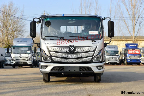 Foton Auman S1 Series Zhiying Edition 163hp 4X2(6 wheels) 3.83m AMT Automatic Semi-row Flatbed Light Truck Exterior (2) | 86Trucks