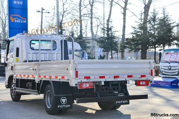 Foton Aumark S1 Light Edition 140hp 4X2(6 wheels) 4.17m Single Row Stake Light Truck Body (3) | 86Trucks