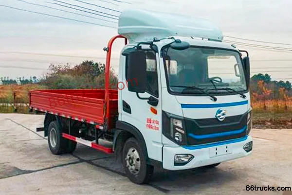Dongfeng HV3E 4.5T 4.2m single-row pure electric flatbed light truck 100.46kWh 4X2(6 wheels) Exterior (2) | 86Trucks