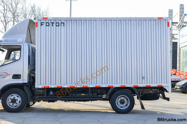 Foton Ollin New Jieyun Youth Flying Edition 151hp 4X2(6 wheels) 4.14m Single Row Van Light Truck (China VI) Body (2) | 86Trucks