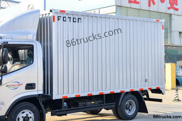 Foton Ollin New Jieyun Youth Flying Edition 151hp 4X2(6 wheels) 4.14m Single Row Van Light Truck (China VI) Body (1) | 86Trucks