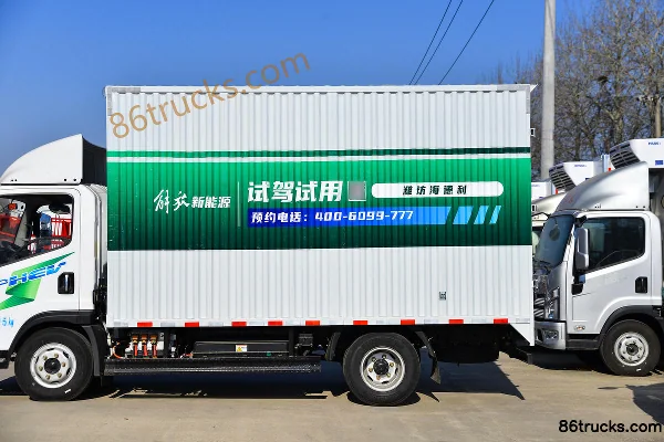 FAW Jiefang Tiger 6G 4.5T 4.16m Single Row Plug-in Hybrid Box Van Light Truck 13.616kWh 4X2(6 wheels) Body (3) | 86Trucks