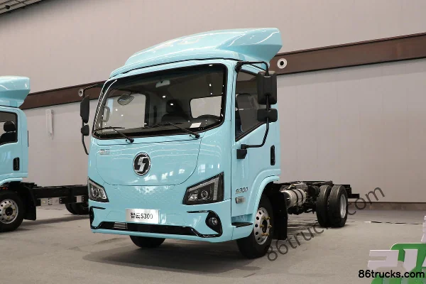 SHACMAN Commercial Vehicle Zhiyun S300 Frein pneumatique 4,2m camion léger fourgon électrique pur cabine simple CATL 86,55kWh 4X2(6 roues) E