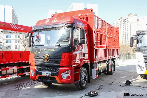SHACMAN Commercial Vehicle Deyu Q300 Lightweight 300hp 4X2(6 wheels) 6.8m AMT Automatic Flatbed Cargo Truck Exterior (3) | 86Trucks