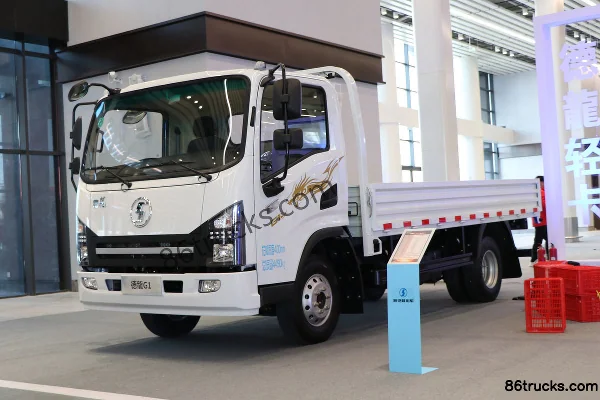 SHACMAN Commercial Vehicle Delong G1 137 ch 4X2(6 roues) camion léger à plateau ridelles simple cabine de 4,18 m Extérieur (3) | 86Trucks