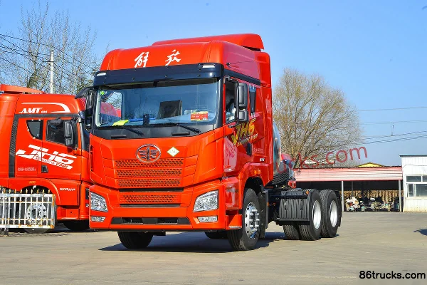 FAW Jiefang Qingdao JH6 Heavy Truck Zhihui Edition 480 hp 6X4(10 wheels) LNG Automatic Tractor Truck (FAW 12-speed, with Hydraulic Retarder)