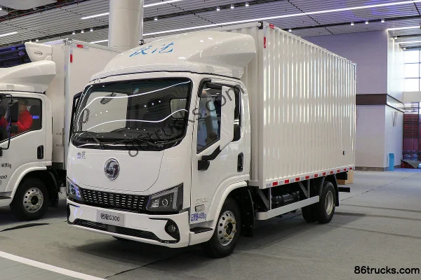 SHACMAN Commercial Vehicle Delong G300 163 hp 4X2(6 wheels) 4.2m AMT Automatic Single Row Van Light Truck Exterior (3) | 86Trucks