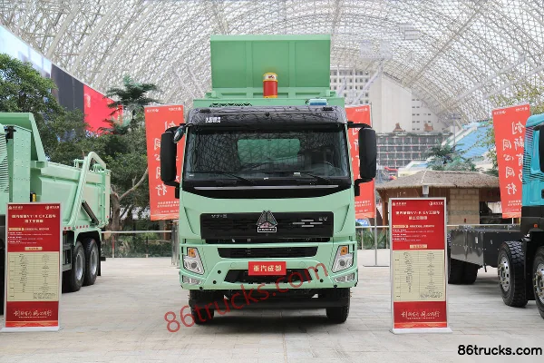 Sinotruk V7-X Full Attendance Muck Truck Edition 31T 8X4(12 wheels) 5.6m Battery Swap Pure Electric Dump Truck 601kWh Exterior (2) | 86Truck