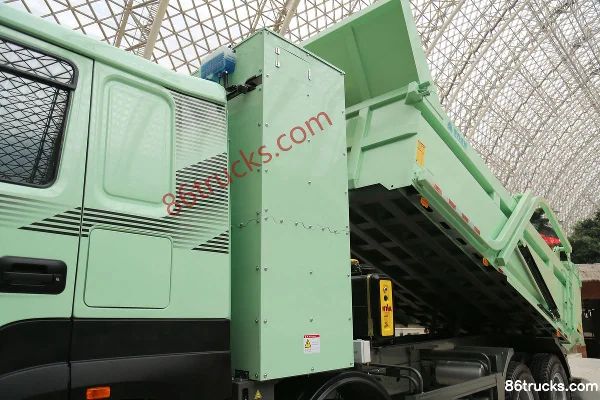 Sinotruk V7-X Full Attendance Muck Truck Edition 31T 8X4(12 wheels) 5.6m Battery Swap Pure Electric Dump Truck 601kWh Chassis (3) | 86Trucks